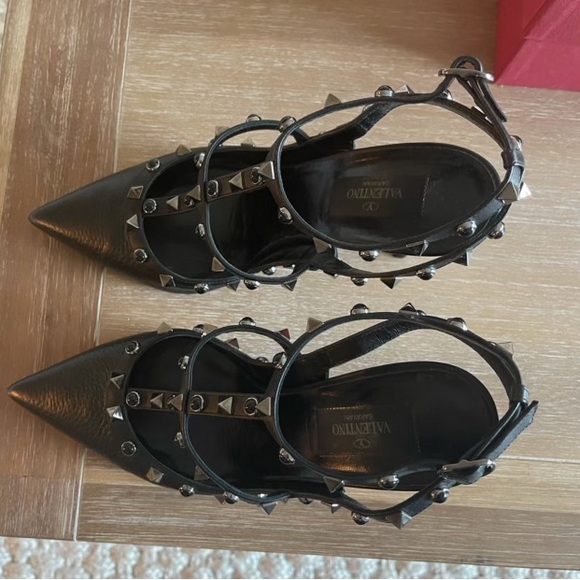 Valentino Rockstar Noir Pumps Size 39.5 - Picture 2 of 6